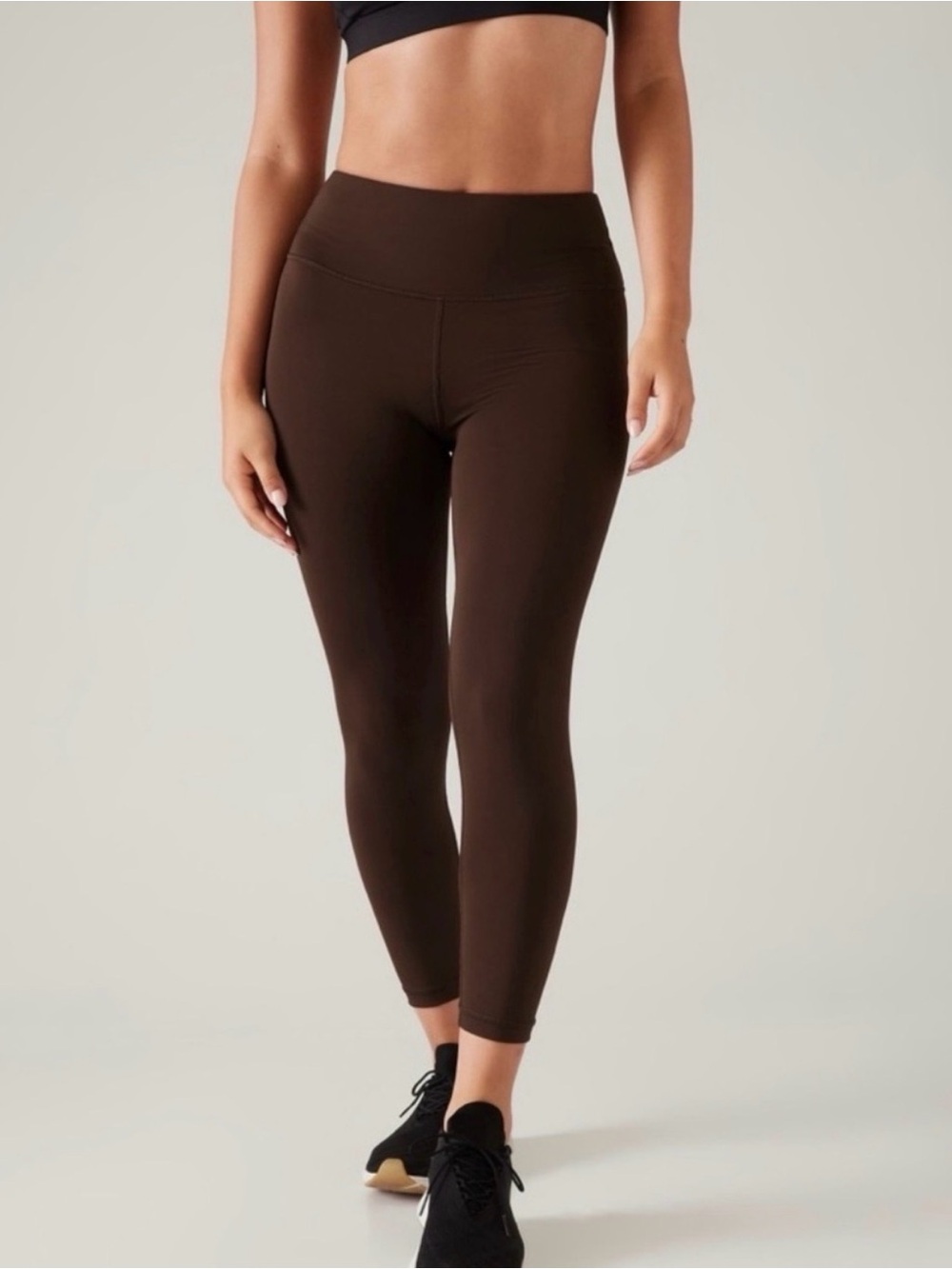 Athleta Elation Train 7/8 Tight Leggings Toasted Brown Medium Petite